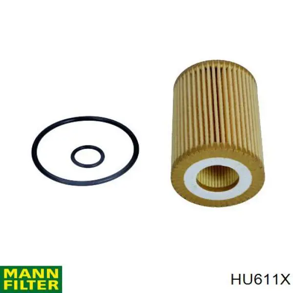 HU611X Mann-Filter Filtro de óleo