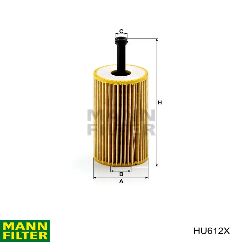 HU612X Mann-Filter Filtro de óleo