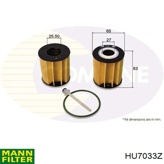 Compre HU7033Z Mann-Filter Filtro de óleo