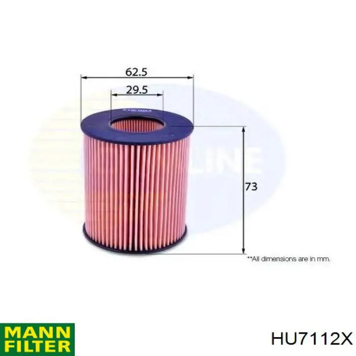 Compre HU7112X Mann-Filter Filtro de óleo