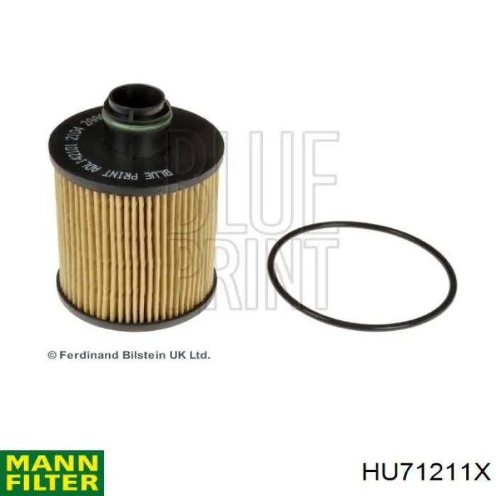 HU71211X Mann-Filter Filtro de óleo