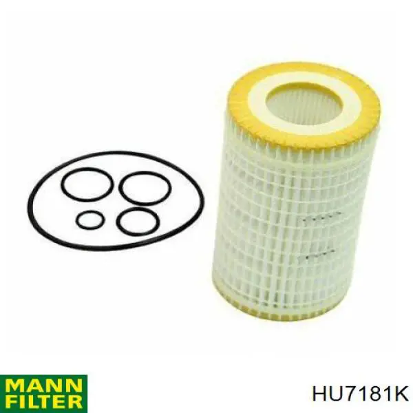 HU7181K Mann-Filter Filtro de óleo