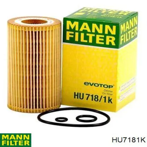 HU7181K Mann-Filter Filtro de óleo