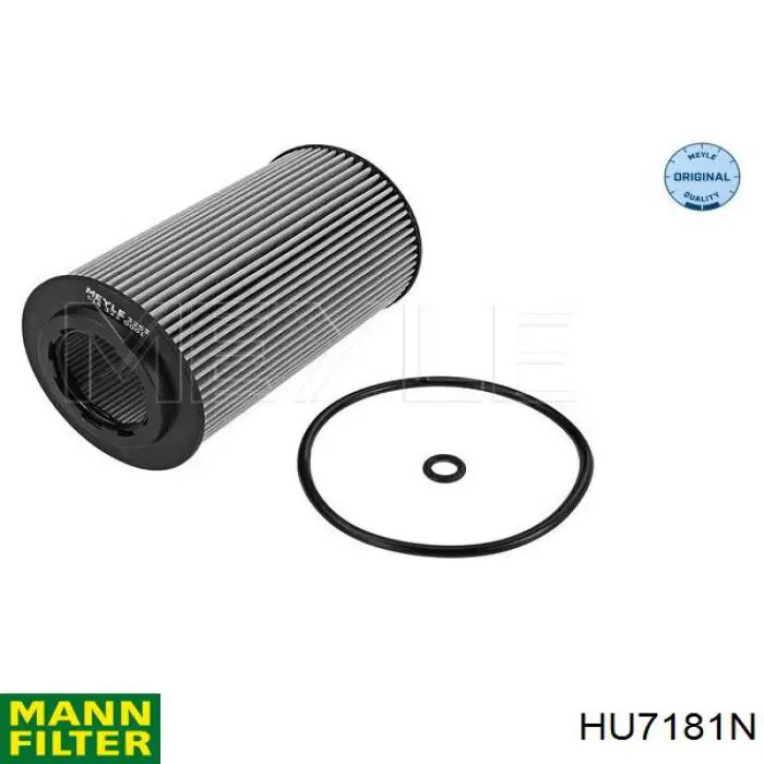 HU7181N Mann-Filter Filtro de óleo