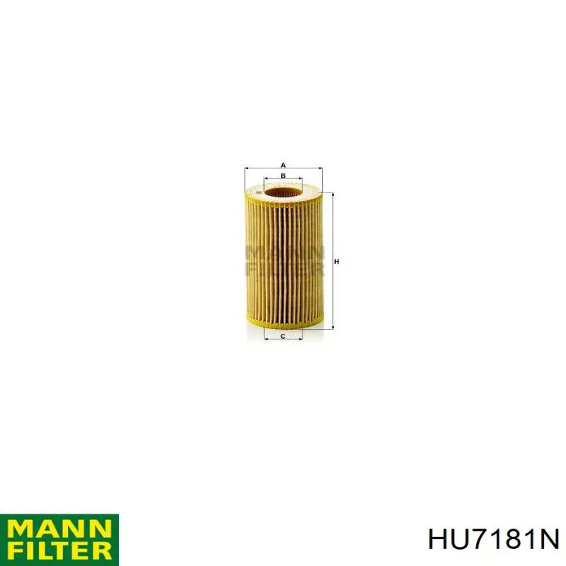 Compre HU7181N Mann-Filter Filtro de óleo