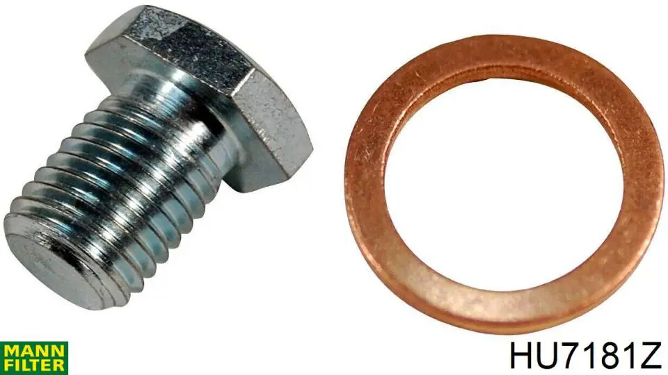 HU7181Z Mann-Filter Filtro de óleo
