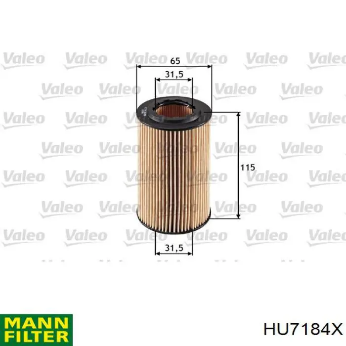 Filtro de óleo Mann-Filter HU7184X preço, a partir de 8,19 USD