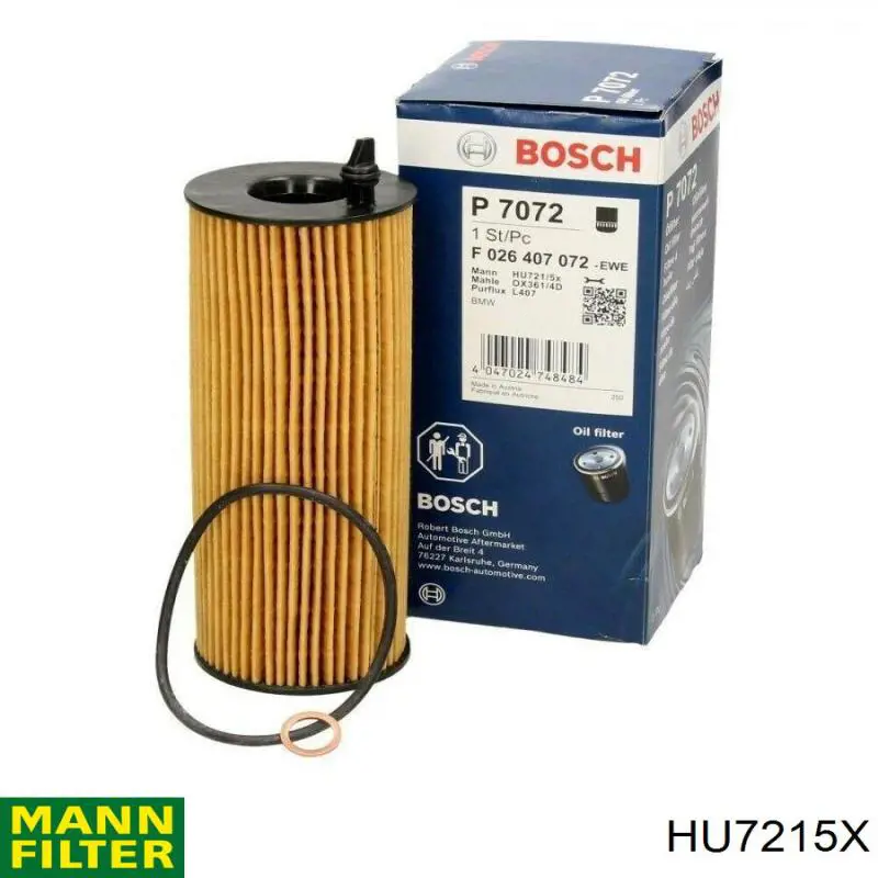 Filtro de óleo Mann-Filter HU7215X preço, a partir de 10,27 USD