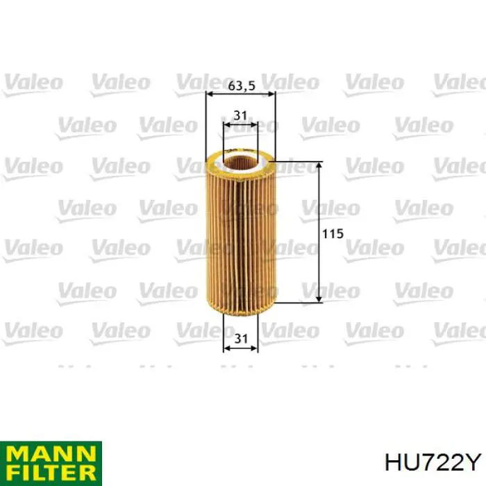 Compre HU722Y Mann-Filter Filtro de óleo