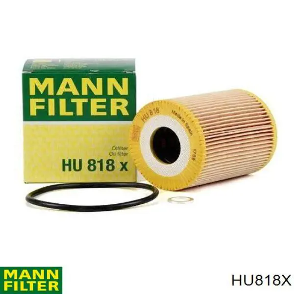 Filtro de óleo Mann-Filter HU818X