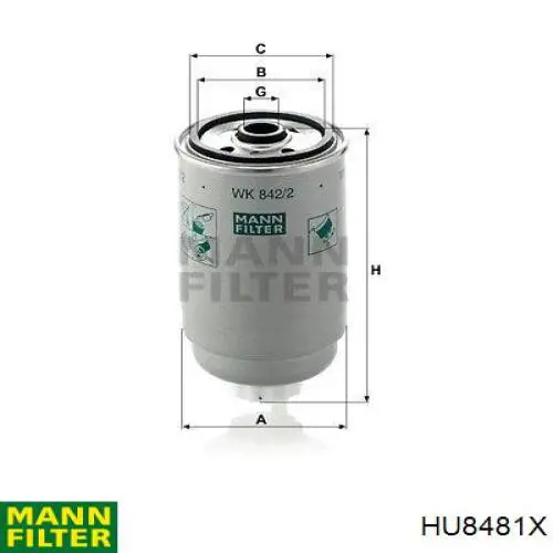 Compre HU8481X Mann-Filter Filtro de óleo