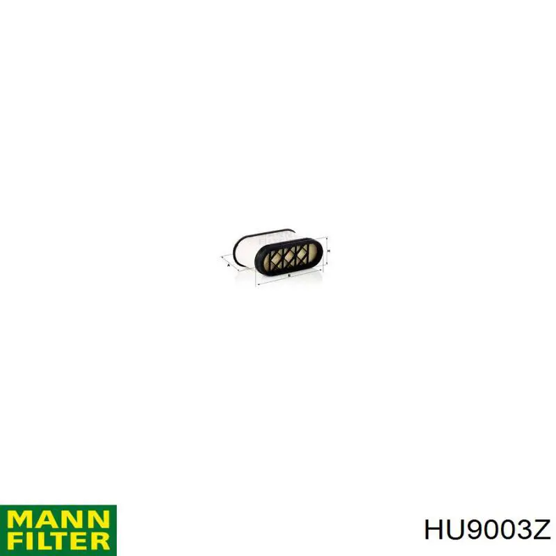 Filtro de óleo Mann-Filter HU9003Z