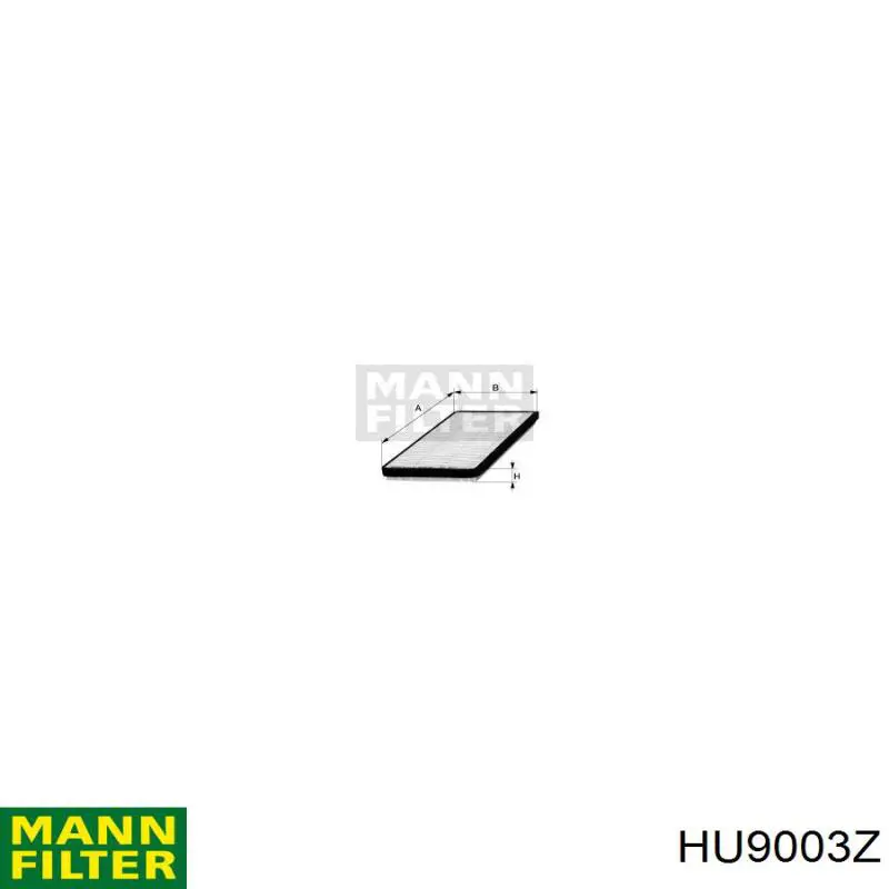 Filtro de óleo Mann-Filter HU9003Z preço, a partir de 16,12 USD