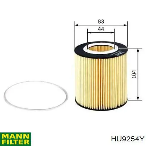 Filtro de óleo HU9254Y Mann-Filter