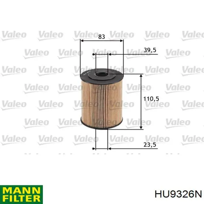 Filtro de óleo Mann-Filter HU9326N preço, a partir de 7,95 USD