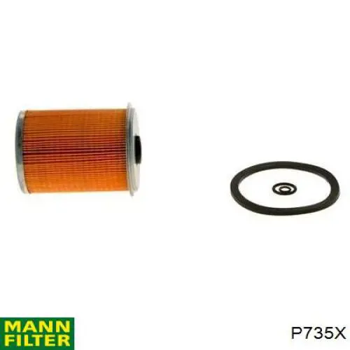 Compre P735X Mann-Filter Filtro de combustível