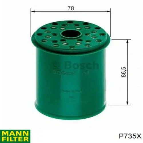 Compre P735X Mann-Filter Filtro de combustível