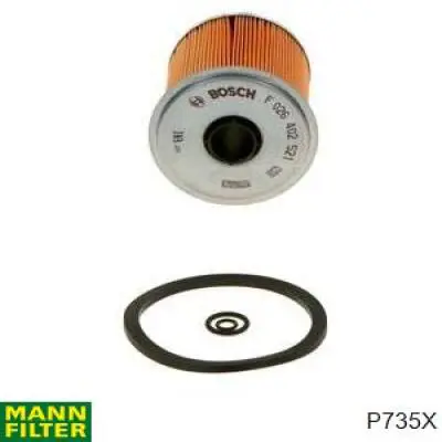 P735X Mann-Filter Filtro de combustível