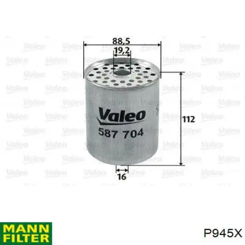 Filtro de combustível Mann-Filter P945X preço, a partir de 13,69 USD