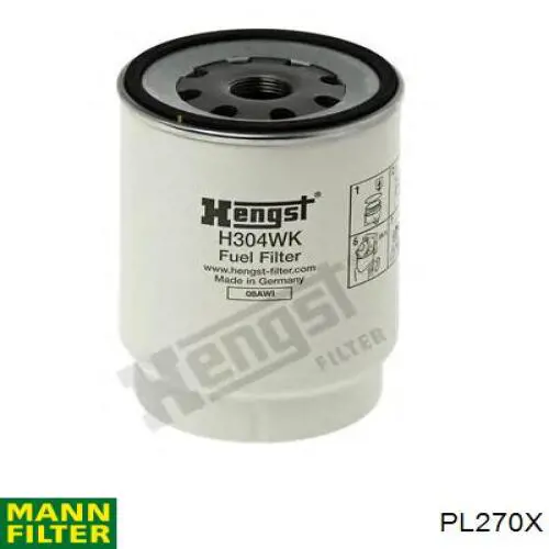 PL270X Mann-Filter Filtro de combustível