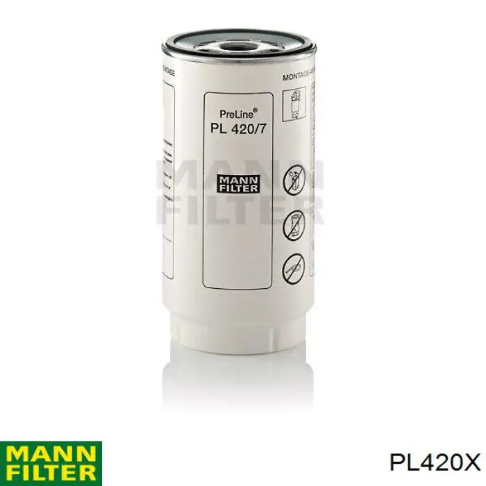 PL420X Mann-Filter Filtro de combustível