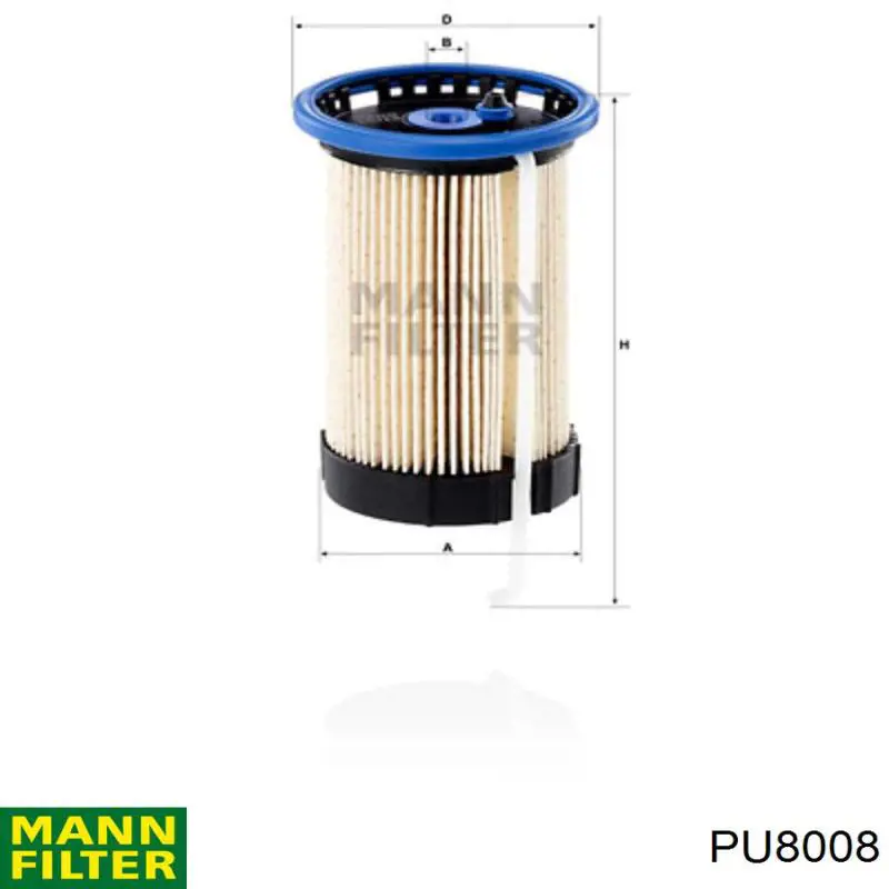 Compre PU8008 Mann-Filter Filtro de combustível