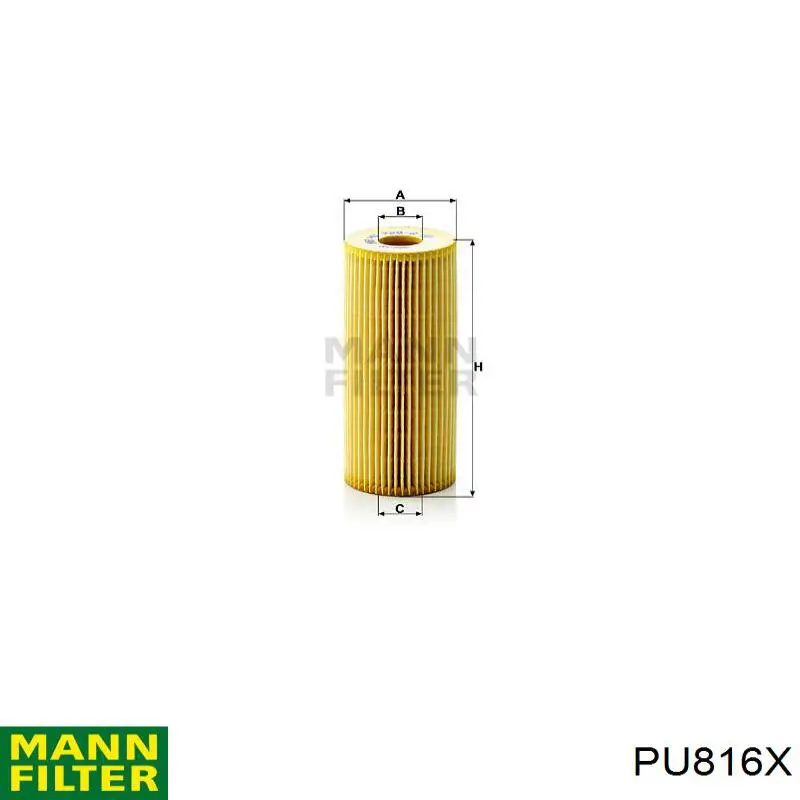 PU816X Mann-Filter Filtro de combustível