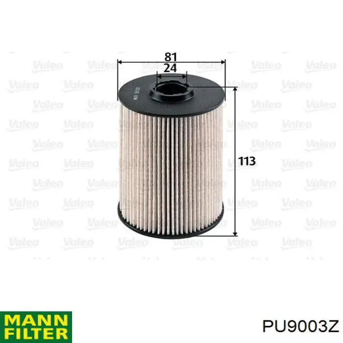 Compre PU9003Z Mann-Filter Filtro de combustível