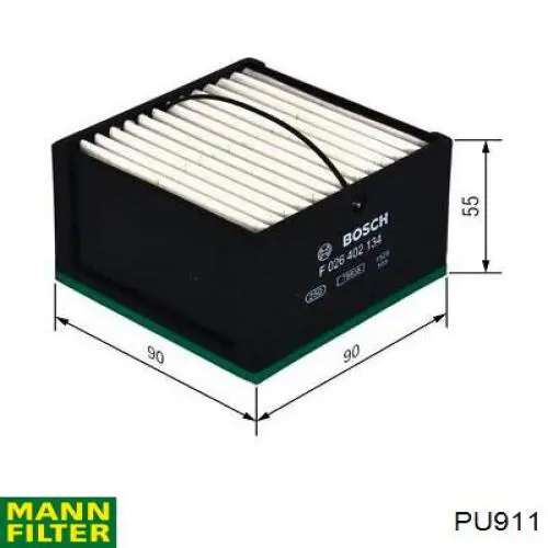 Filtro de combustível Mann-Filter PU911 preço, a partir de 13,48 USD