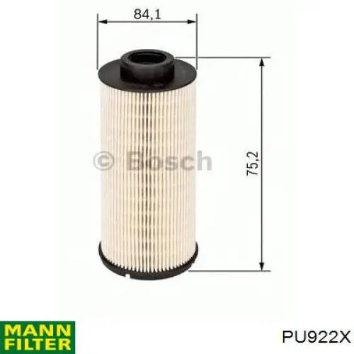 PU922X Mann-Filter Filtro de combustível