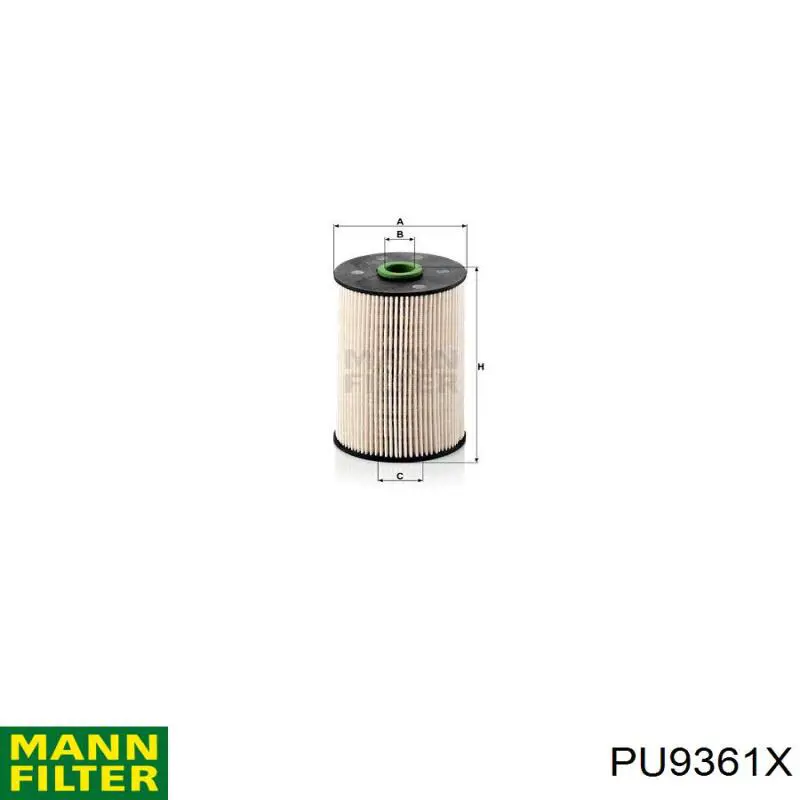 Filtro de combustível Mann-Filter PU9361X preço, a partir de 18,90 USD