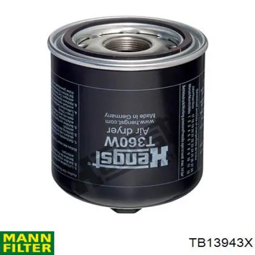 TB13943X Mann-Filter Filtro de secador de ar (separador de umidade e óleo) (TRUCK)