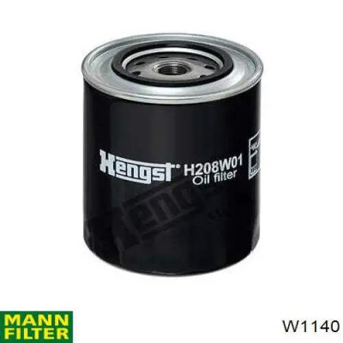 Filtro de óleo Mann-Filter W1140 preço, a partir de 9,66 USD