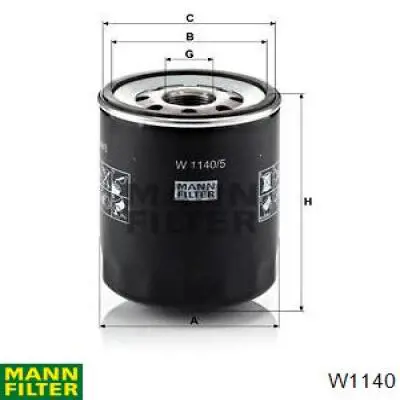 Compre W1140 Mann-Filter Filtro de óleo