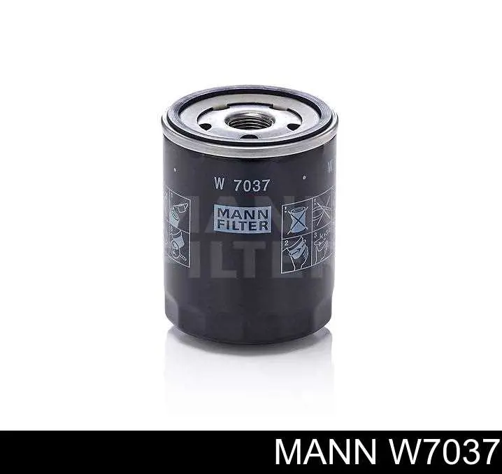Filtro de óleo Mann-Filter W7037 preço, a partir de 7,68 USD