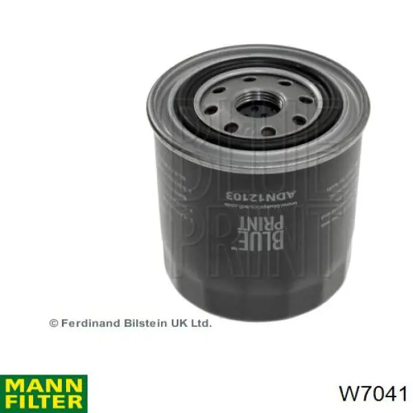 W7041 Mann-Filter Filtro de óleo