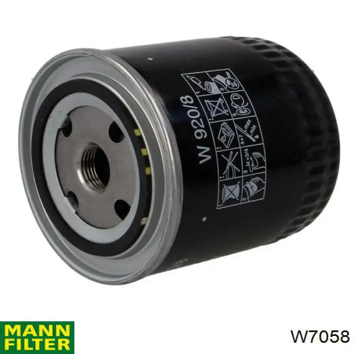 Compre W7058 Mann-Filter Filtro de óleo