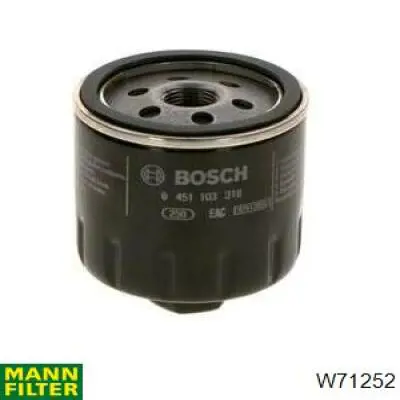 Compre W71252 Mann-Filter Filtro de óleo