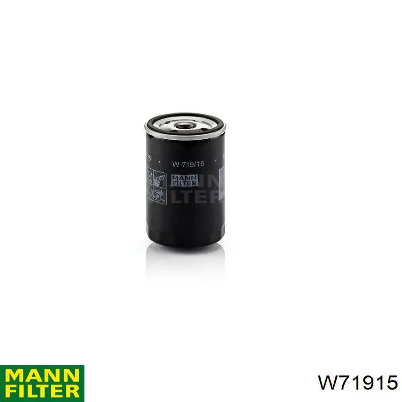 Filtro de óleo Mann-Filter W71915 preço, a partir de 8,79 USD