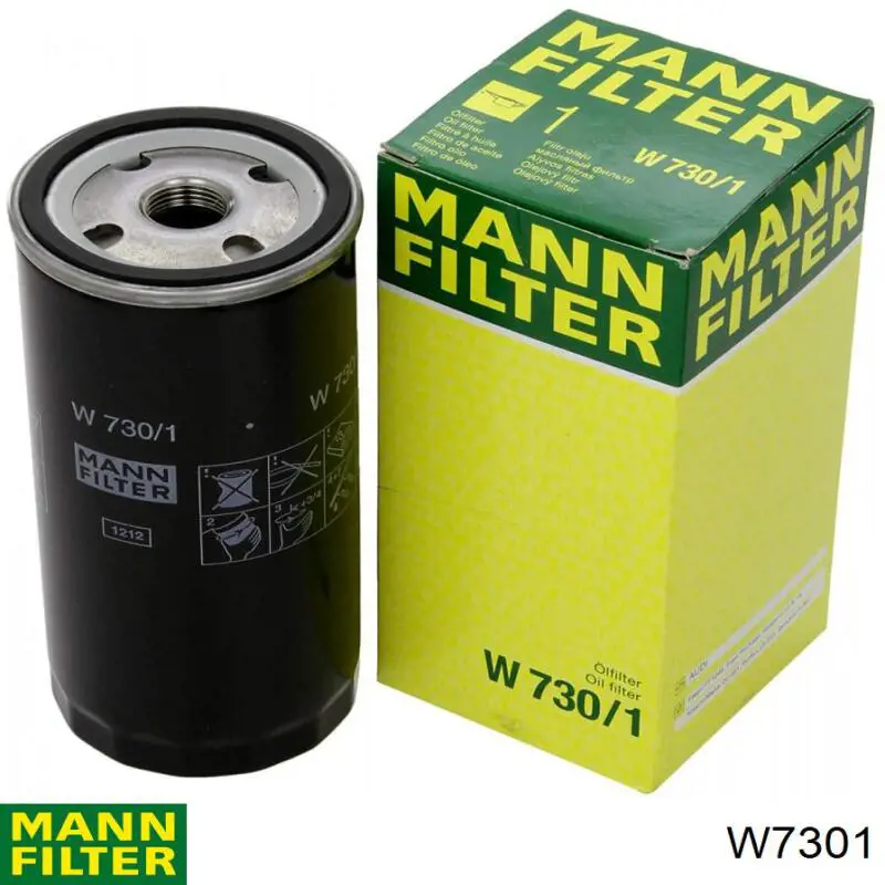 Filtro de óleo Mann-Filter W7301 preço, a partir de 8,46 USD