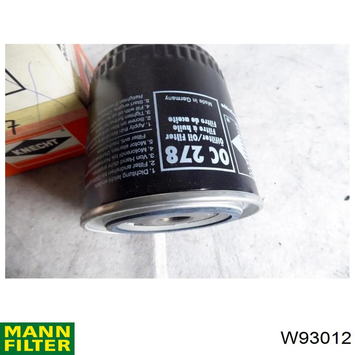 Compre W93012 Mann-Filter Filtro de óleo