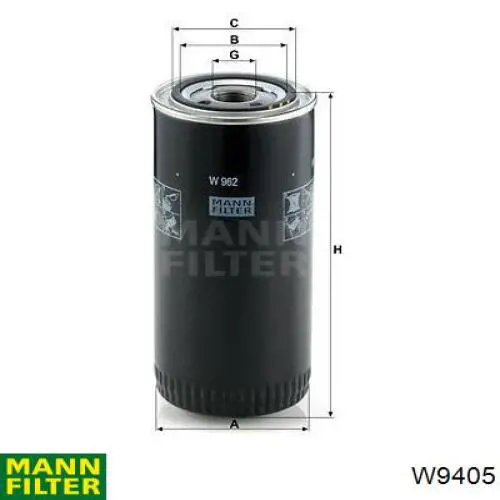 Compre W9405 Mann-Filter Filtro de óleo
