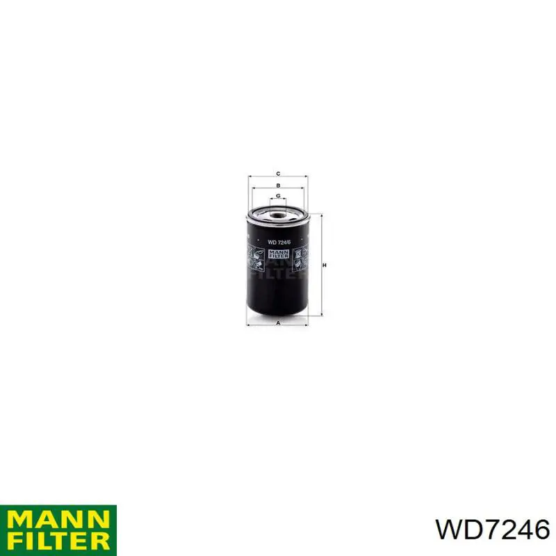 Compre WD7246 Mann-Filter Filtro do sistema hidráulico