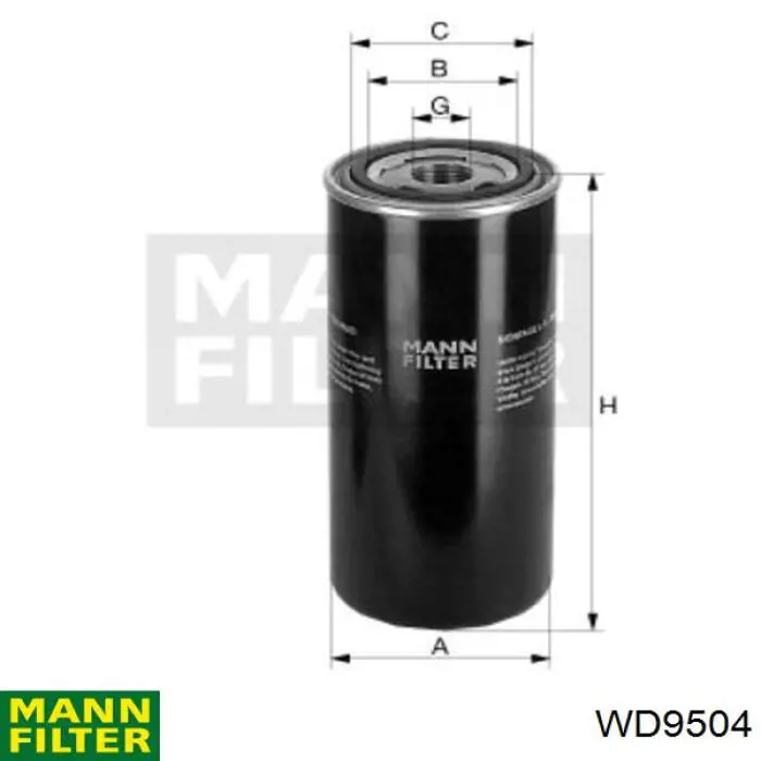 Filtro da Caixa Automática de Mudança Mann-Filter WD9504 preço, a partir de 29,97 USD