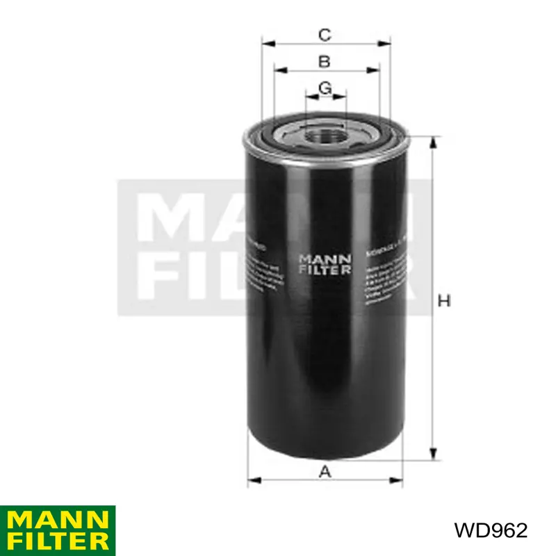 Filtro da Caixa Automática de Mudança Mann-Filter WD962 preço, a partir de 23,09 USD