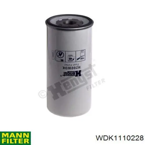 WDK1110228 Mann-Filter Filtro de combustível