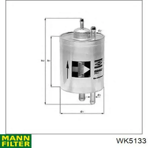 Filtro de combustível Mann-Filter WK5133 preço, a partir de 56,42 USD