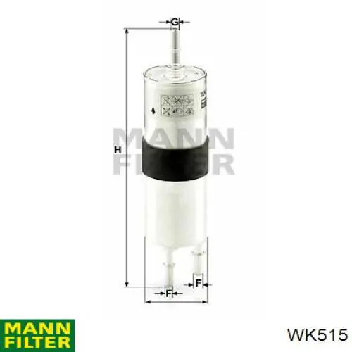 Filtro de combustível Mann-Filter WK515 preço, a partir de 36,88 USD