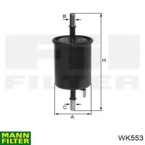Compre WK553 Mann-Filter Filtro de combustível