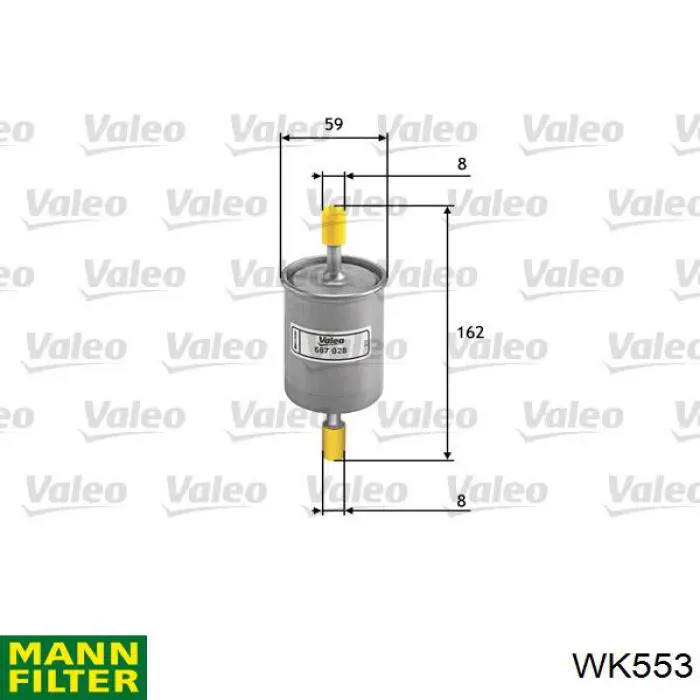 Compre WK553 Mann-Filter Filtro de combustível